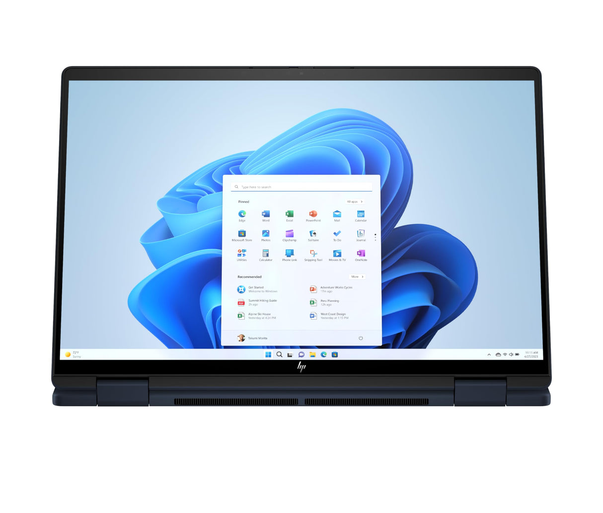HP Envy x360 14-fc0006ns - Ordenador convertible de 14" OLED 2.8K 120 Hz (Intel Evo Core Ultra 7 155U, 32GB RAM, 1TB SSD, Intel Graphics, Windows 11) Azul - Teclado QWERTY Español