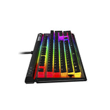 HyperX Alloy Elite 2 – Teclado mecánico para videojuegos, personalización de luz y macro controlada por software, teclas ABS Pudding Keycaps, controles multimedia, Tecla lineal, HyperX Red