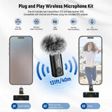 NEEWER Kit Vlogging para Teléfono con Luz LED RGB/Sistema Micrófono Inalámbrico Lavalier/Trípode para Teléfono Selfie Palo, Creador Contenido Esencial para iPhone Android Podcast Youtube, PA048