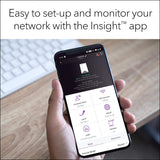 NETGEAR Orbi Pro Tri-Band Mesh WiFi System (SRK60) - Router & Extender reemplazo Cubre hasta 5.000 pies Cuadrados, Paquete de 2, Router de Velocidad de 3Gbps y 1 satélite, Blanco