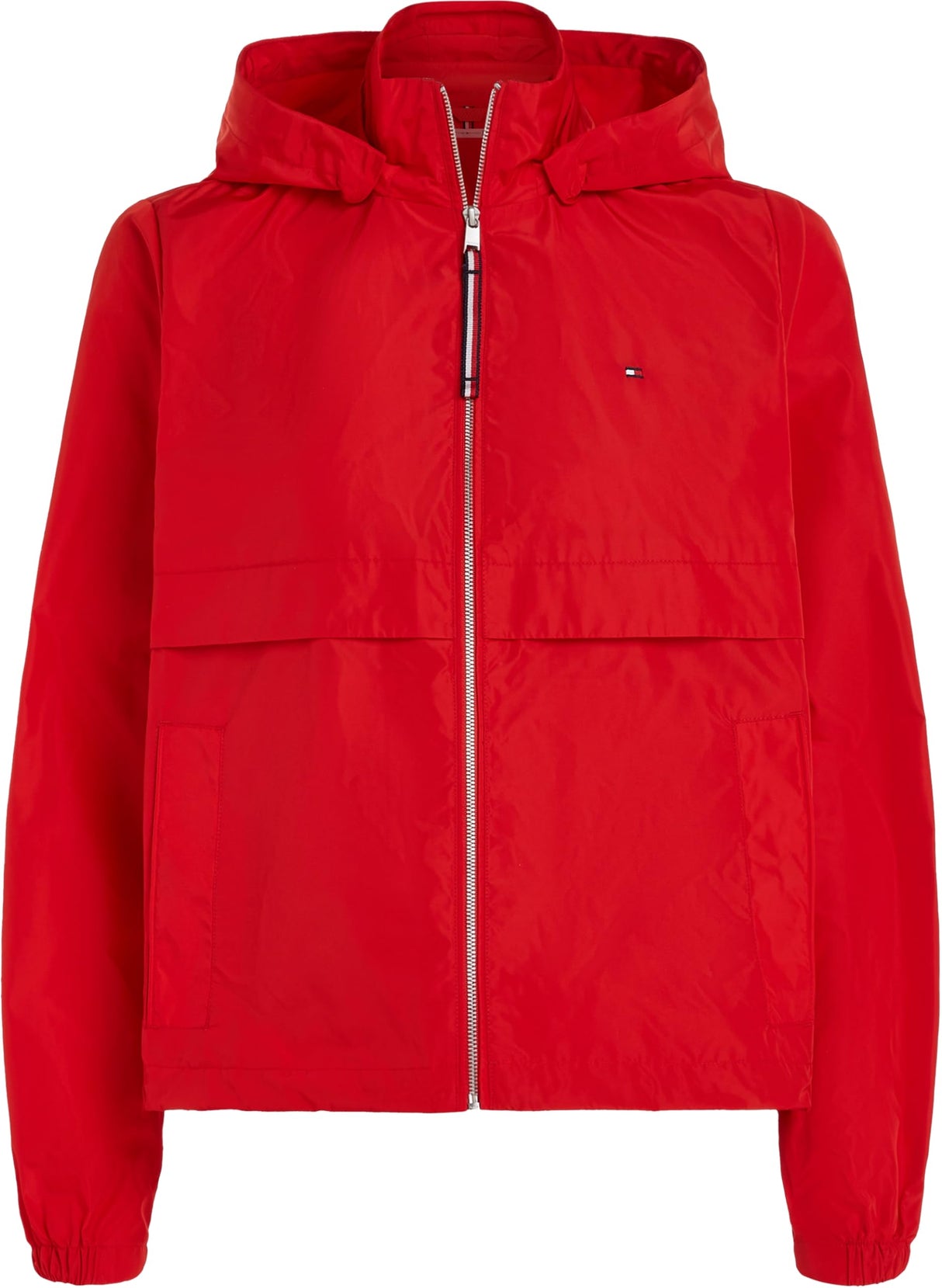 Tommy Hilfiger Cazadora de Entretiempo para Mujer Windbreaker, Rojo (Fierce Red), M