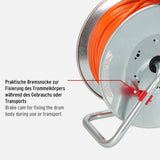 Brennenstuhl Garant S V2 IP44 - Carrete de cable para exteriores (50 m, fabricado en Alemania, cable negro, chapa de acero, uso a corto plazo en exteriores)