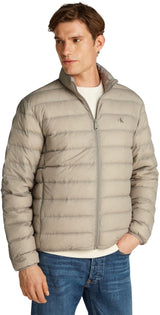 Calvin Klein Cazadora acolchada Hombre Down Jacket ligera, Gris (Rock Ridge), XS