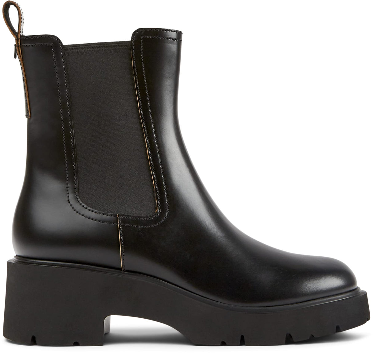 Camper Women's Modern Chelsea Boot, Black, 37 EU