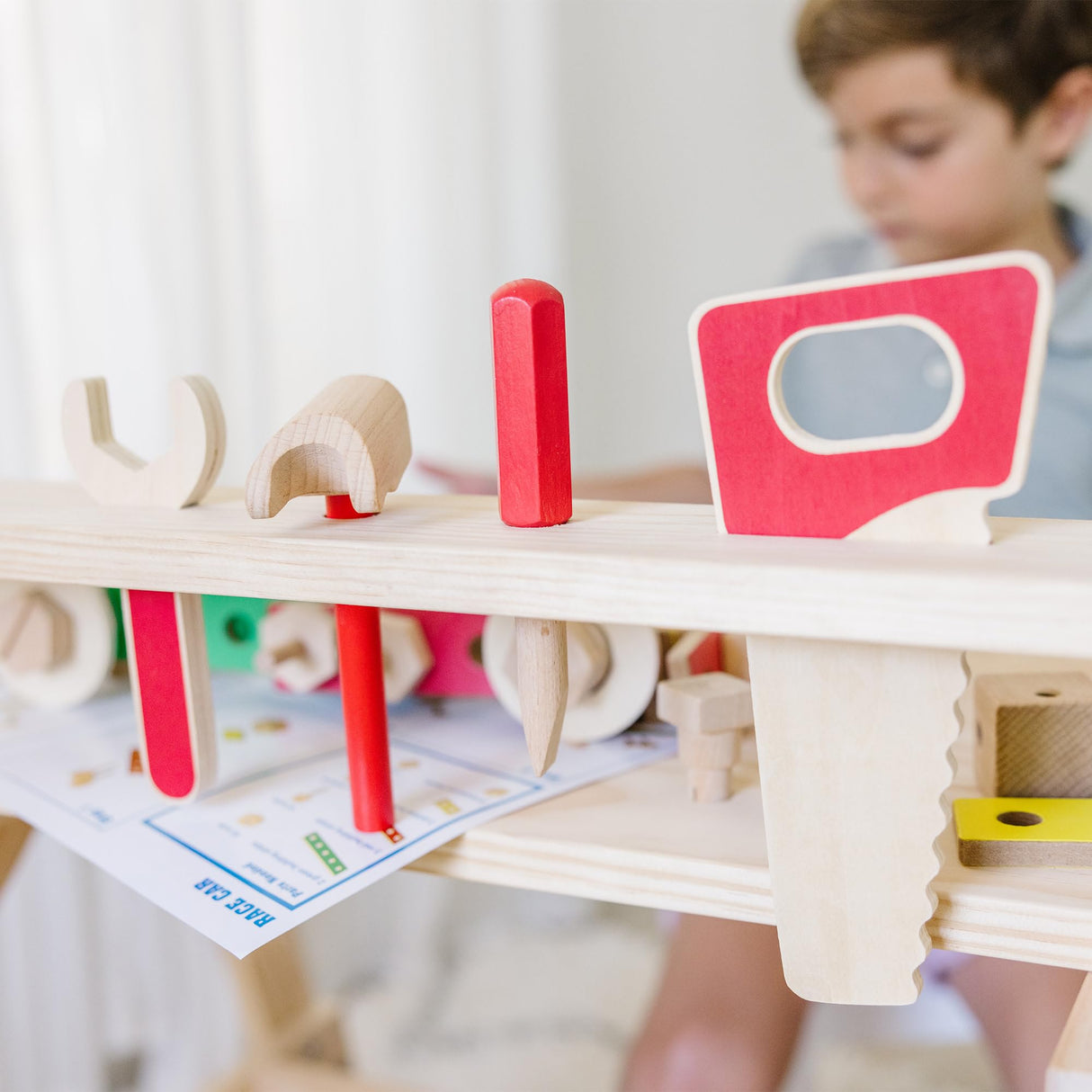 Melissa & Doug - Banco de Trabajo para proyectos de Madera (12369)