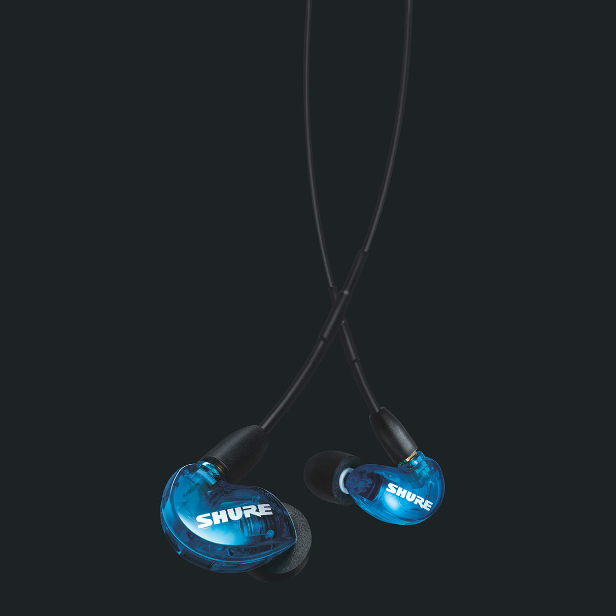 Shure AONIC 215 Auriculares de Aislamiento de Sonido con Cable, Controlador único, Ajuste Interno, Compatible con Dispositivos Apple y Android - Azul