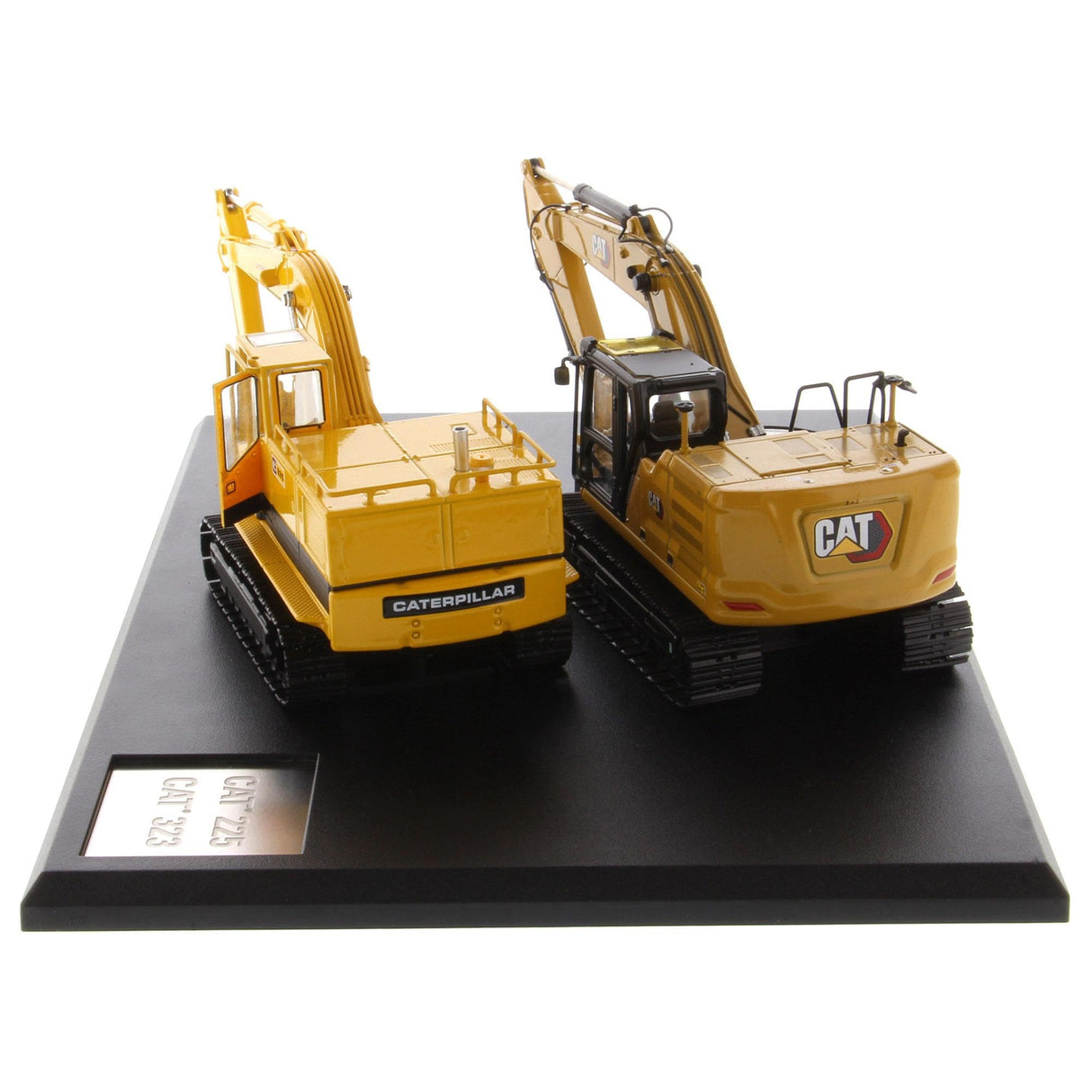 Caterpillar Diecast Masters 85715-Excavadora Evolution Set con Libro 225 y Cat 323, Escala, Aprox. 6,3 x 8,0 x 16,3 cm, a Partir de 14 años, Yellow, Scale 1:50