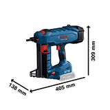 Bosch Professional 18V Clavadora Hormigón GNB 18V-40 (2x baterías ProCORE 4.0Ah, cargador GAL 18V-40, pasador, gancho, punta estándar, imán, XL-BOXX)
