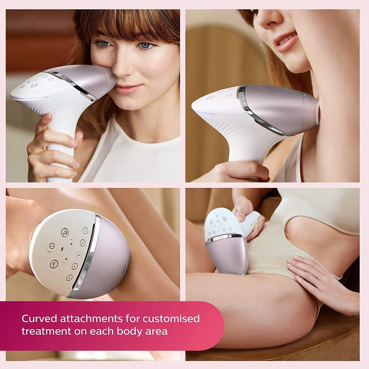 Philips Lumea Prestige - Dispositivo de depilación inalámbrico IPL con 3 accesorios para cuerpo, cara y áreas de precisión (bikini y axilas) - BRI954/00
