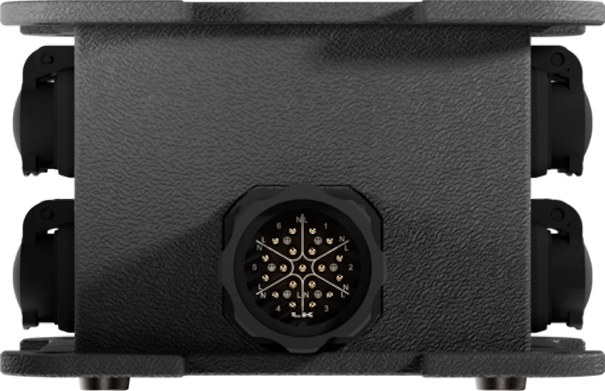 Power Turtle Multicore Box para distribución eléctrica compacta, extremadamente robusta que permite una reducción significativa del volumen