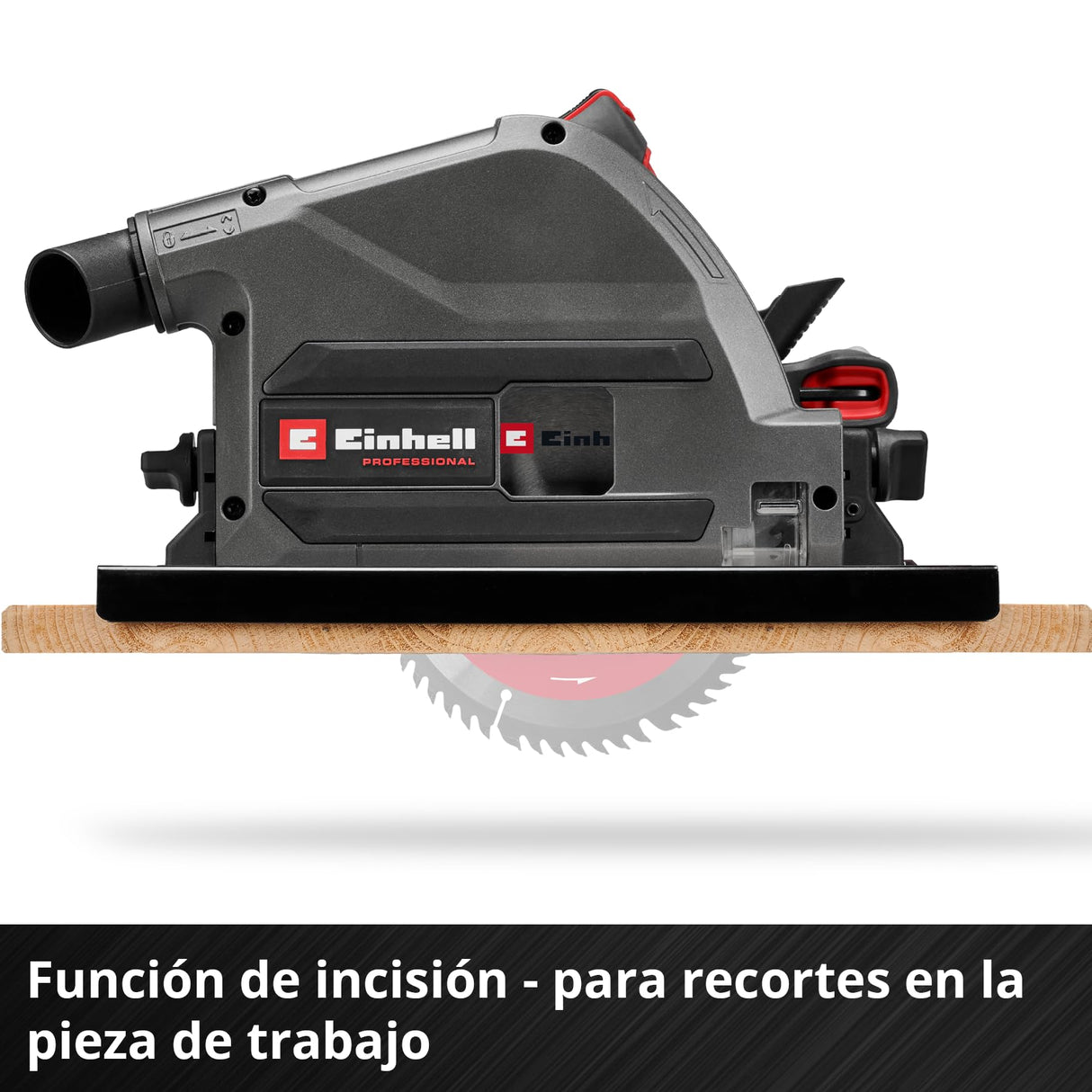 Einhell Professional Sierra de incisión con batería TP-PS 18/165 Li BL-Solo Power X-Change (18V, Ø 165 mm, hoja de sierra, Brushless, profundidad de corte 56 mm, ajuste sin herramientas, sin batería)
