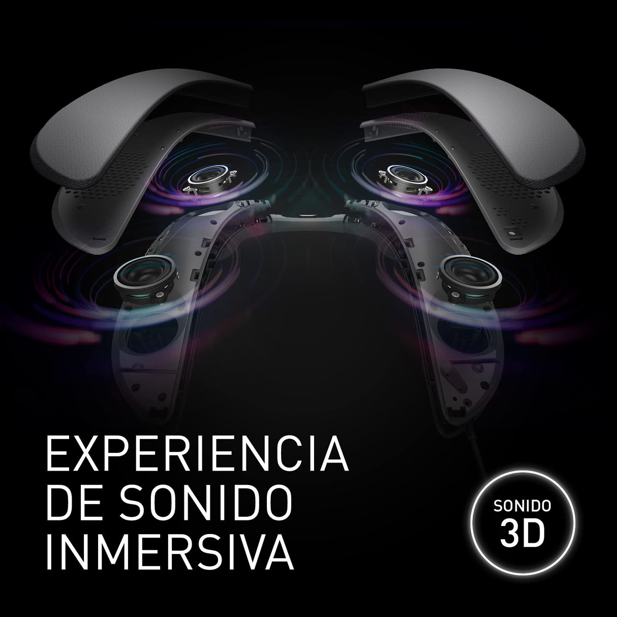 Panasonic SC-GN01 Sistema de Altavoces Bluetooth para Gaming (Sonido inmersivo, Hi-Fi, Edicion Final Fantasy, 3 Modelos de Sonido), Negro