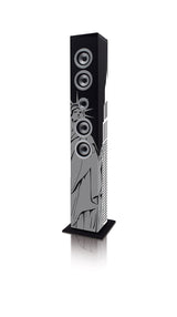 ICES IBT-6 Altavoz de Torre Bluetooth, Portatil, Potente, 40W, USB, SD, Radio FM, Mando a Distancia
