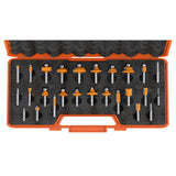 CMT Orange Tools 900.003.00-Estuche 26 Fresas Rectas y Perfil. s 8 HW DX, Naranja-Negra, 0