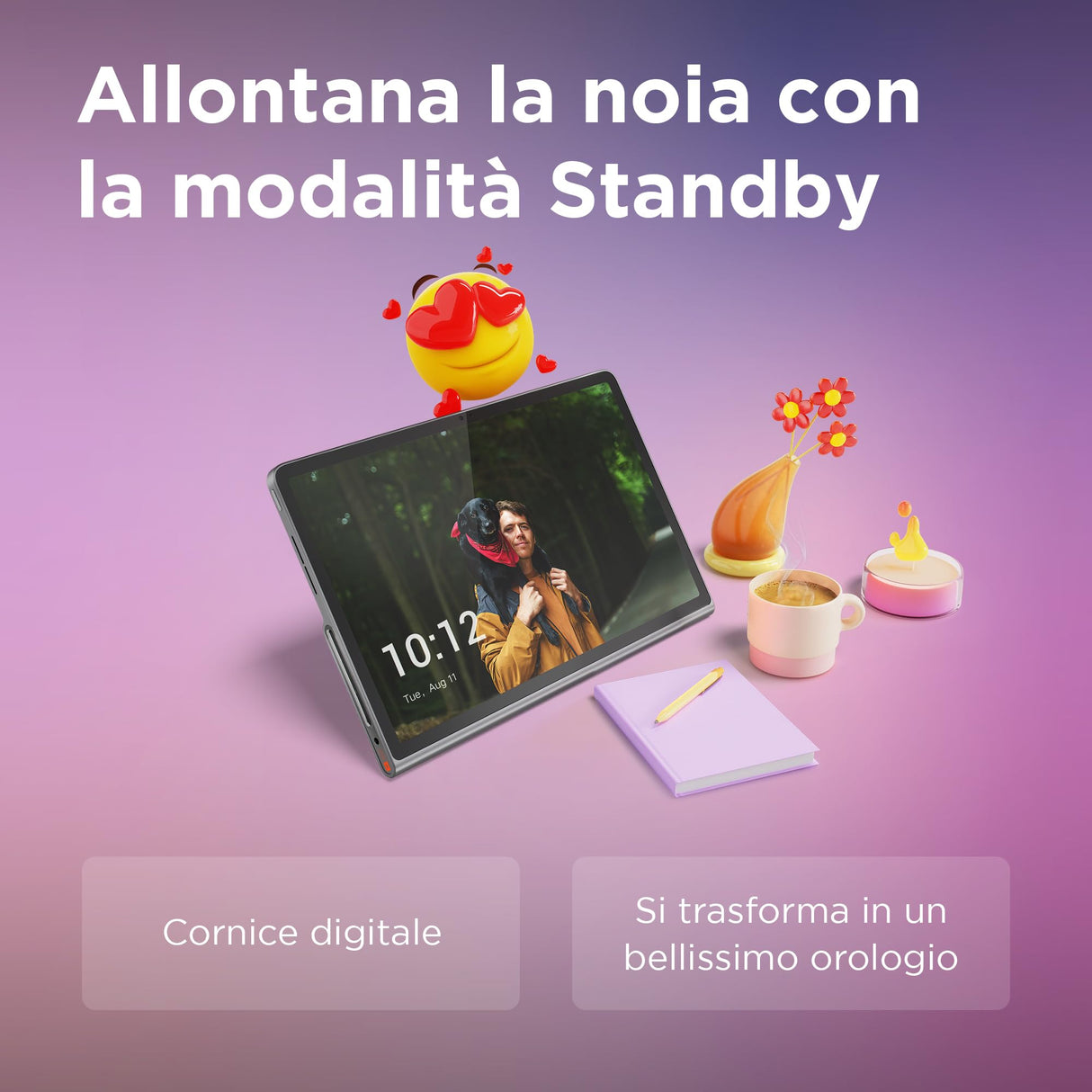 Lenovo Tab Plus, Pantalla 2K de 11,5" - (procesador MediaTek Helio G99, RAM de 8 GB, Memoria de 128 GB, WiFi, Tableta Android 13) - Luna Grey, Exclusiva de Amazon