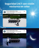 Arlo Essential 2 Camara Vigilancia WiFi Exterior + Panel Solar (3), HD, Camara Vigilancia WiFi Interior, Sensor de Movimiento, Alarmas Para Casa, Prueba Arlo Secure Incluida, 3 Cámaras, Blancas