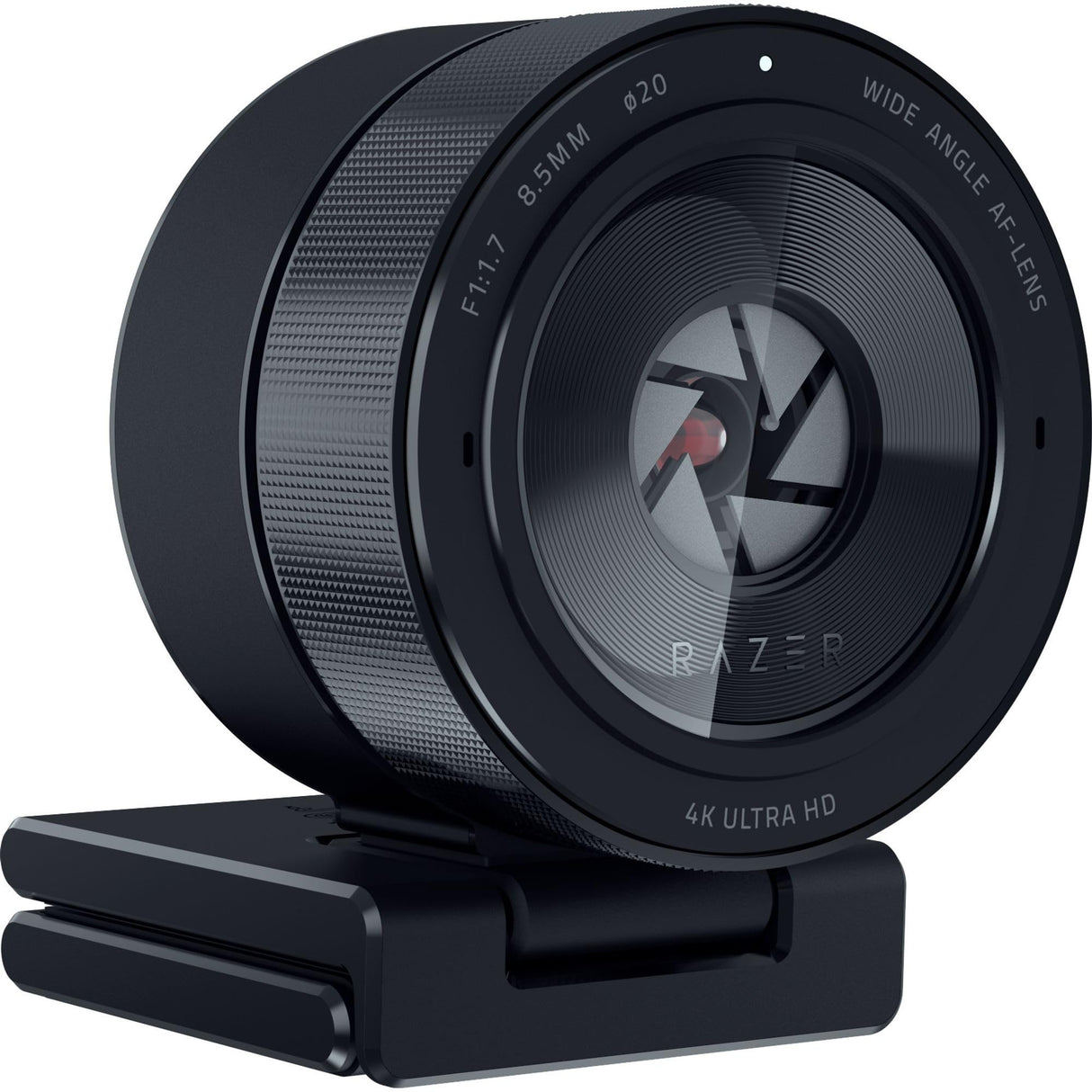 Razer Kiyo Pro Ultra - Cámara Web 4K para creación de contenidos y Streaming (Ultra High Dynamic Range-UHDR, UltraHD 4K 30 FPS/1080P 60 FPS, autoenfoque con IA, Sensor de luz de 2,9 μm) Negro
