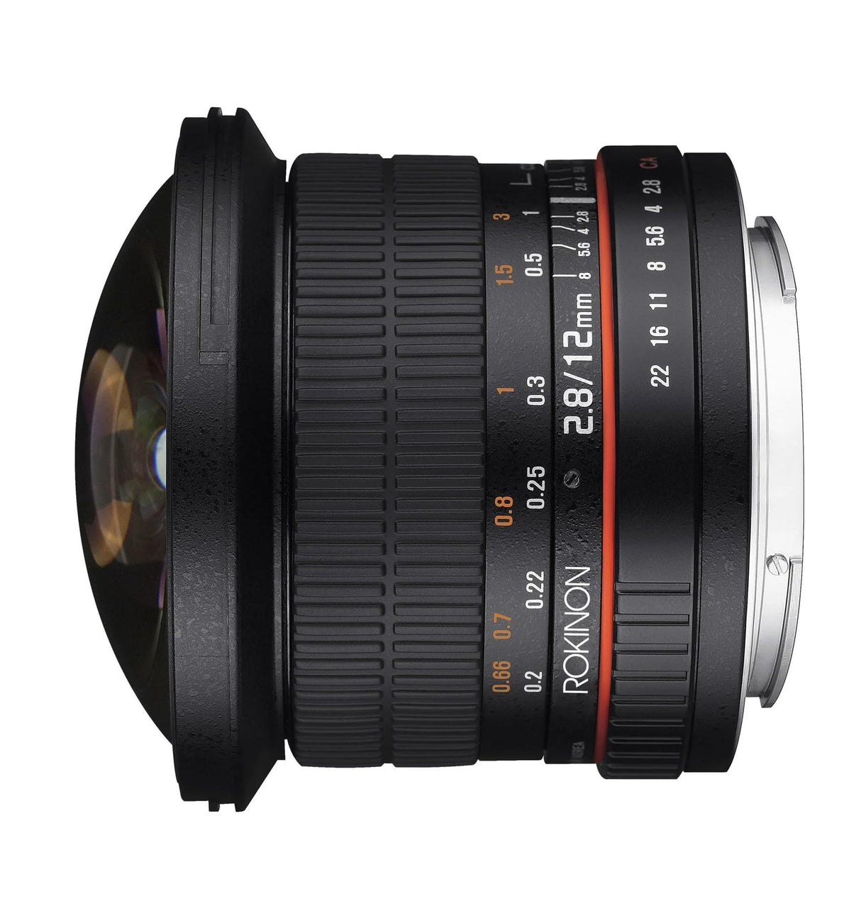 Rokinon Lente Ojo de pez de Marco Completo F2.8 de 12 mm para Nikon Ae