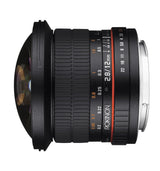 Rokinon Lente Ojo de pez de Marco Completo F2.8 de 12 mm para Nikon Ae