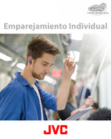 JVC Auriculares Inalámbricos Gumy con Bluetooth 5.3 - True Wireless, Recubrimiento Elástico, 24 Horas de Batería, 3 Modos de Sonido, Resistencia a Salpicaduras iPX4, HA-Z77T-W (Blanco)