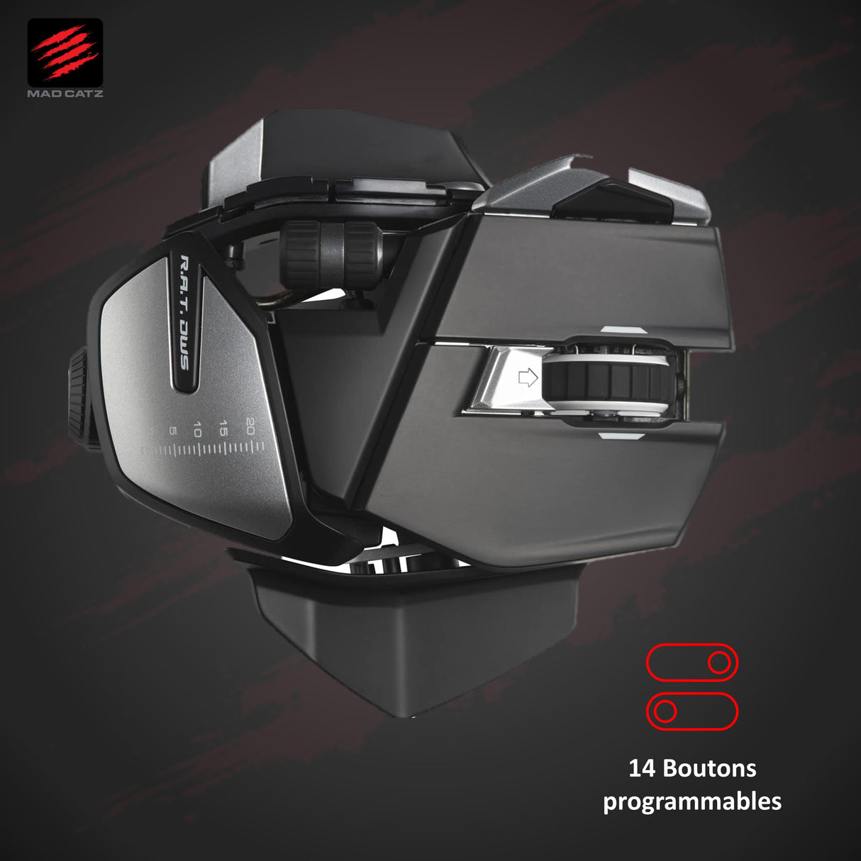 Madcatz R.A.T. Dws Dual Wirelessoptical Gaming Mouseblack [Importación alemana]