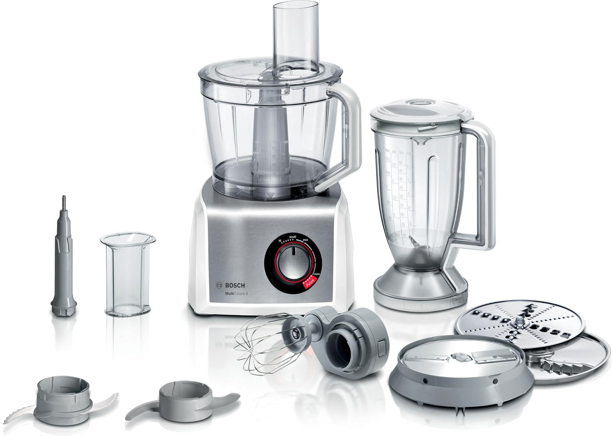 Bosch Hausgeräte MC812S814 MultiTalent - Robot de cocina compacto (3,9 L, 1250 W), color blanco