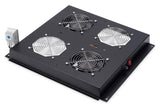 Digitus DN-19 FAN-2-B-N Panel del ventilador - Accesorio de rack (Panel del ventilador, Negro, 2 Ventilador(es), 4,6 m³/h, 1,8 m, IP20)