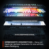 SteelSeries Apex Pro Gen 3 - Teclado Gaming HyperMagnetic - Interruptores OmniPoint 3.0 - Accionamiento Ajustable - Rapid Trigger - Preajustes - Modo protección - Rapid Tap - USB-C - DE Layout QWERTZ