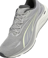 PUMA Electrify Nitro 4, Zapatillas para Correr de Carretera Hombre, Gris Echo Gold Moon, 44 EU