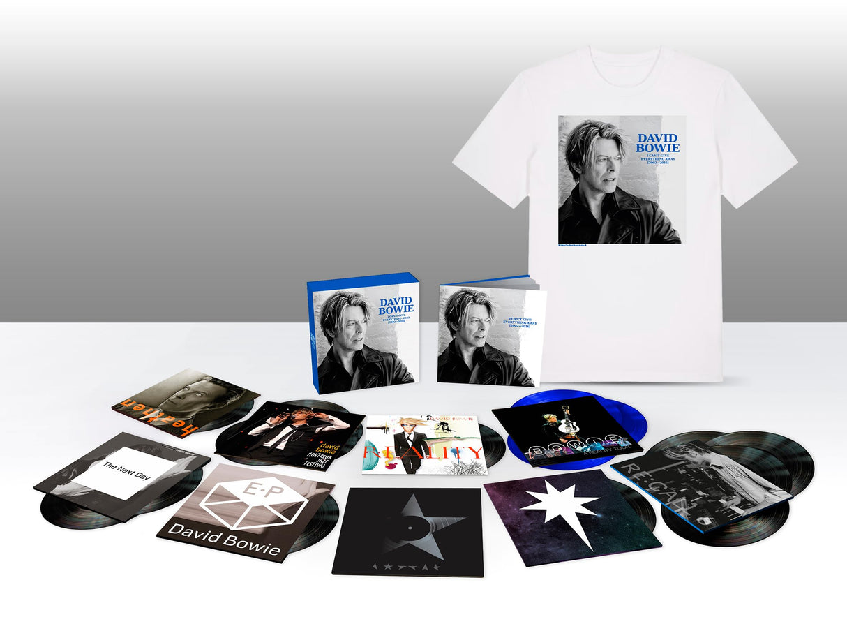 I Can't Give Everything Away (2002-2016) (18 LP) Box + Camiseta Exclusiva de David Bowie [Vinilo]