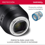 Samyang AF 50 mm F1,4 II FE para Sony E – Objetivo de enfoque automático estándar para cámaras de sistema sin espejo de Sony, sensores de formato completo y APS-C, adecuado para grabación de detalles