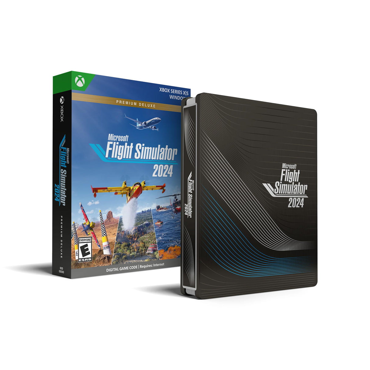 Xbox – Juego Microsoft Flight Simulator 2024 – Premium Deluxe SteelBook® Edition – Código Digital