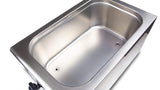 SARO SALERNO Recipiente de cocción al vacío, 11-22 l, para GN 1/1, bomba de circulación y grifo de drenaje, pantalla digital, temperatura 45-95 °C, acero inoxidable, 0,7 kW
