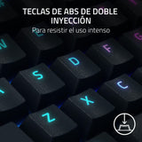 Razer BlackWidow V4 X, Teclado gaming con Razer Chroma RGB (Switches mecánicos amarillos , 6 teclas macro dedicadas de ABS de doble inyección) ES-Layout, Negro
