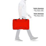 Nanuk Wheeled Series 935 NK-7 Maleta de protección Impermeable de Resina Ligera y Divisor Acolchado, Color Rojo