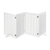 Relaxdays Barrera de Seguridad, Reja Ajustable para Perros, 1 Ud, 70x206,5 cm, Protector de Chimenea, MDF, Blanco, Tablero de Fibras
