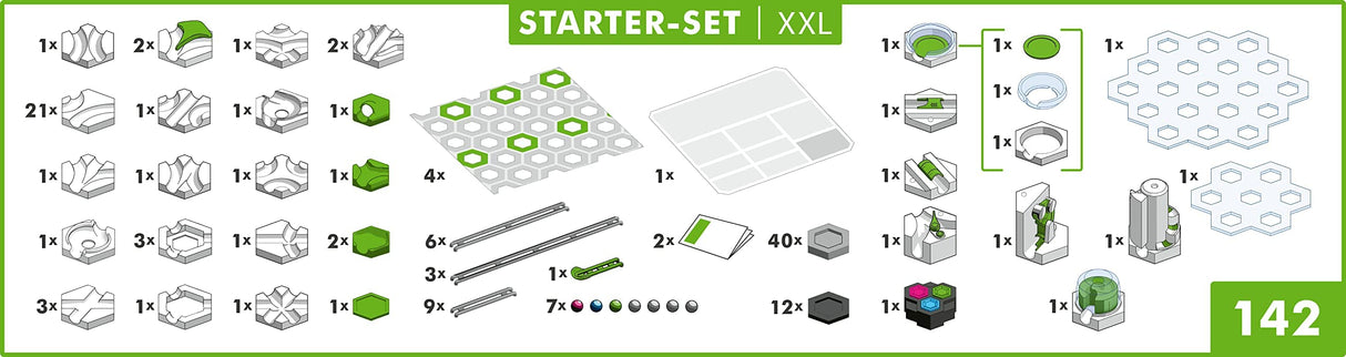 Ravensburger - GraviTrax Power Starter XXL, Circuito Canicas para Niños, Juego de Canicas para Niños, Juego Niños 8 Años o Más, Compatible con todos los GraviTrax Core, Pro y Go, Exclusivo de Amazon