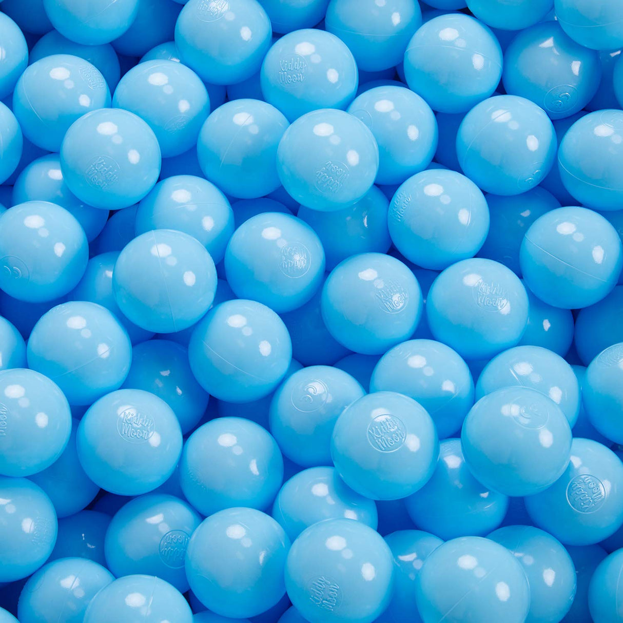 KiddyMoon 700 ∅ 7Cm Bolas Colores De Plástico para Piscina para Niños, Azul Celeste