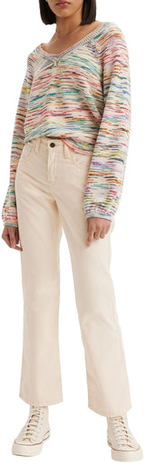 Levi's Middy Ankle Boot Pantalones, White Smoke, 31W x 27L para Mujer