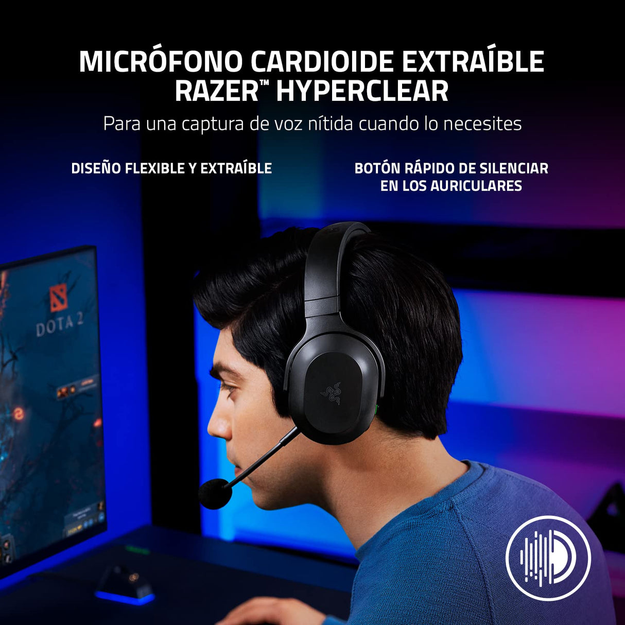 Razer Barracuda X - Auriculares Inalámbricos Multiplataforma para Juegos y Móviles, SmartSwitch Dual Wireless, Diseño Ergonómico de 250 g, TriForce 40mm, Micrófono Cardioide, Negro