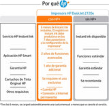 HP DeskJet 2720e - Impresora Multifunción, 6 meses de impresión Instant Ink con HP+