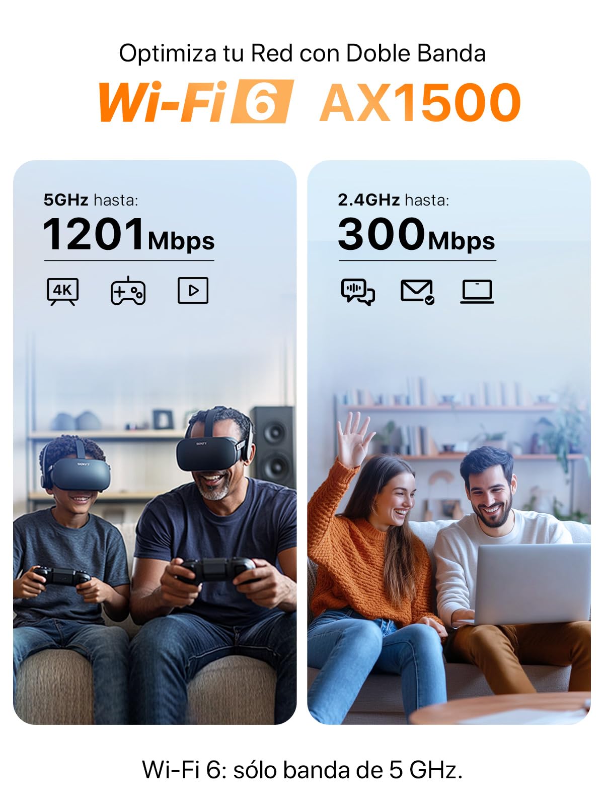 Tenda 5G01 - Router 5G SIM WiFi 6 1500Mbps, Módem 5G/4G LTE con Doble Banda, Ranura Tarjeta Nano SIM, Plug & Play, Puerto Gigabit WAN/LAN, 6 Antenas Internas, Mesh Wi-Fi+, 5G NR Router | Nivel Básico