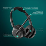 EPOS Impact 1061T ANC Stereo Bluetooth Headset Teams Zertifiziert mit Active Noice Cancelling (ANC) INKL. kontaktlose Ladestation