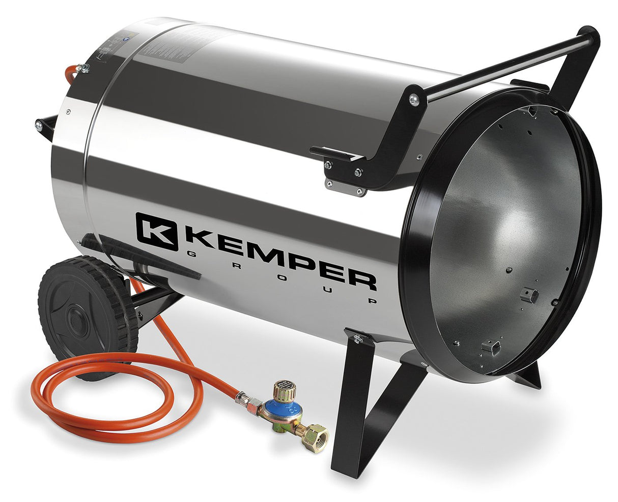 Kemper 65391INOX - 65391 Inoxidable Generador De Aire Caliente Automático, De Acero Inoxidable, 93 Kw/H