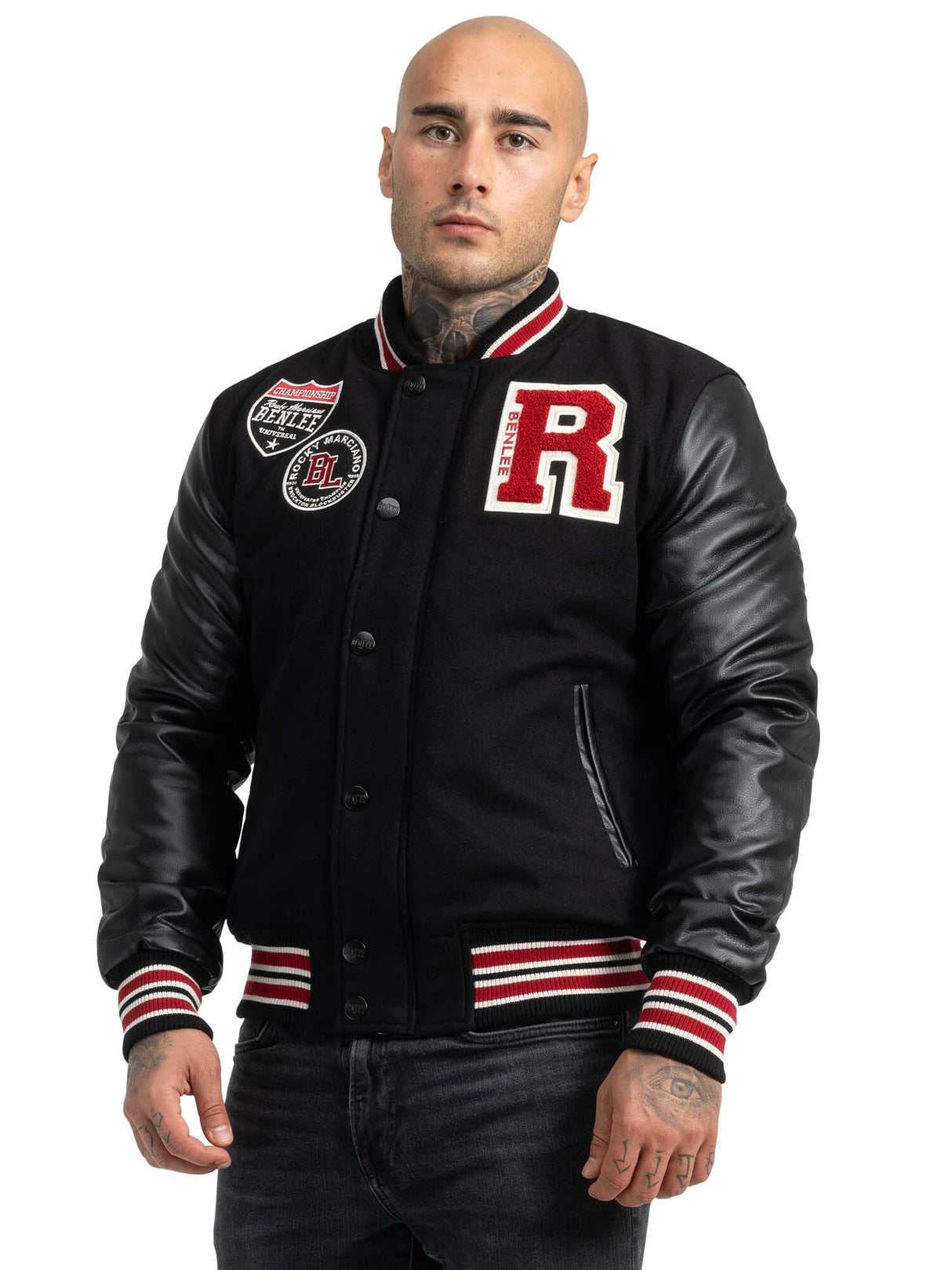 BENLEE Rocky Marciano Francis Chaqueta, Hombre, Negro, XX-Large