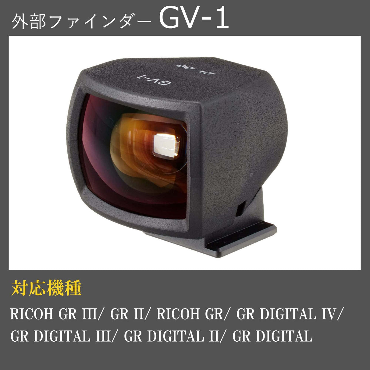 Ricoh GV-1 - Visor para cámara, Negro