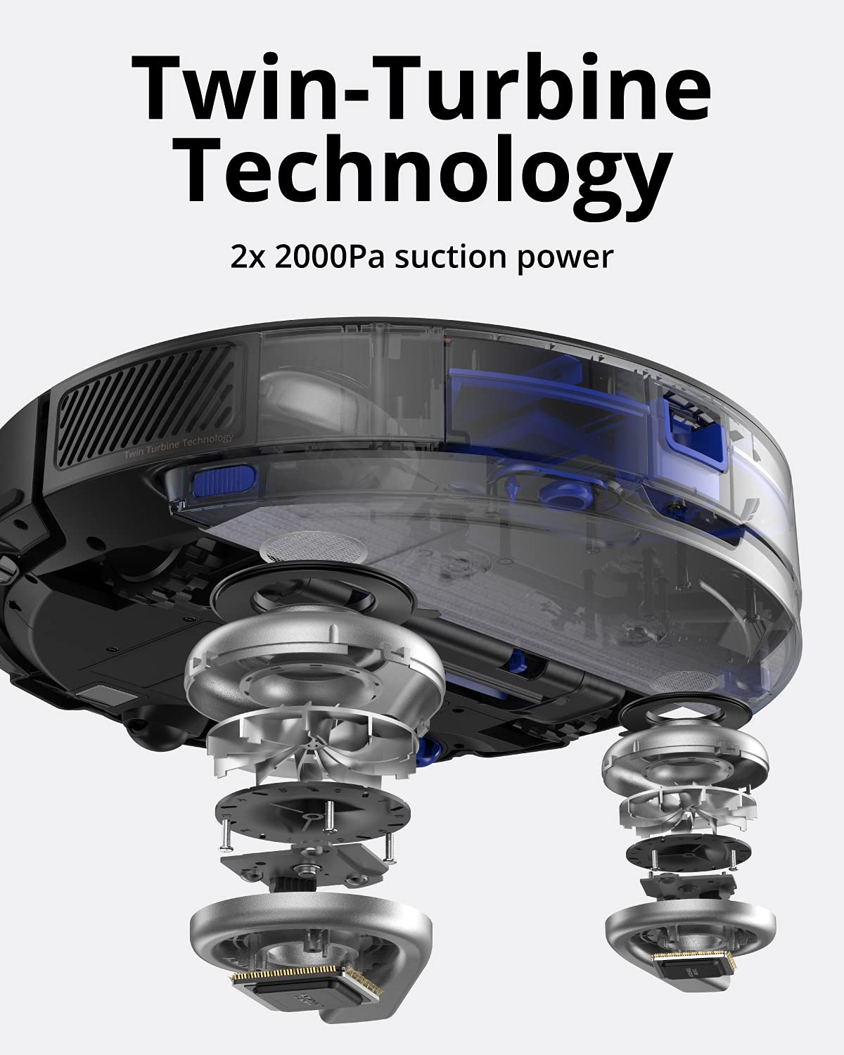 eufy X8 Hybrid Robot Aspirador, 0.25 Liters, Black
