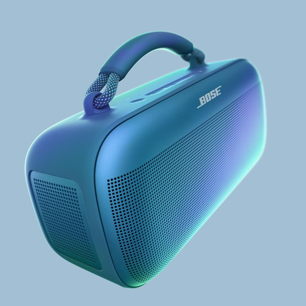Bose SoundLink Max, Altavoz portátil con bluetooth para exterior con graves potentes, Resistente al agua estéreo con Bluetooth y conexión USB-C, Hasta 20 h de autonomía, AUX de 3,5 mm, Azul Oscuro