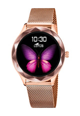 Reloj Lotus para Mujer 50036/1 Smartwatch Caja de Aleacion de Zinc Rosa Correa de Acero Inoxidable 316l Rosa