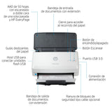HP ScanJet Pro 3000 s4 - Escáner con alimentador automático de hojas, USB 3.0, 40 ppm, Blanco